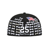 Gorro Supreme x New Era Bones Box Logo en negro