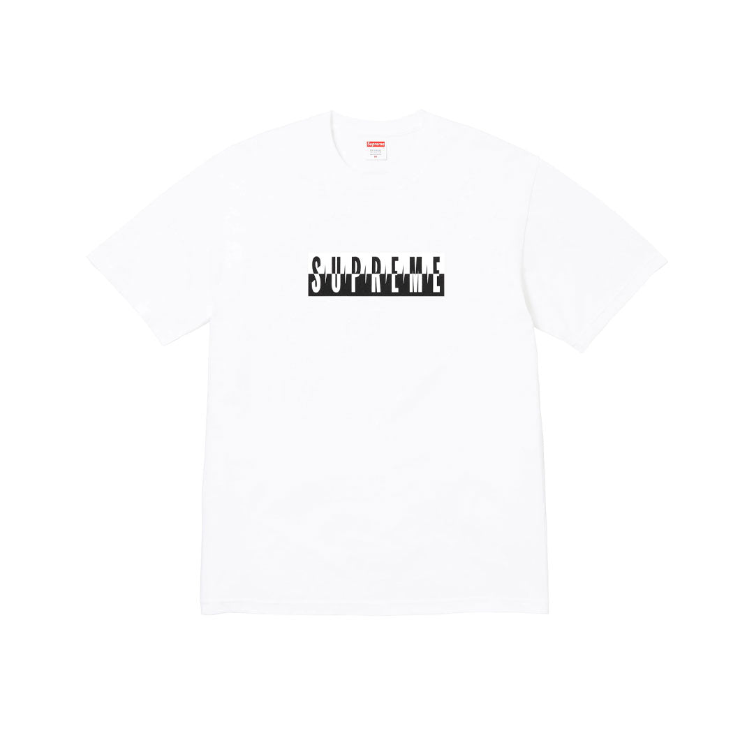 Camiseta Supreme Split Logo White