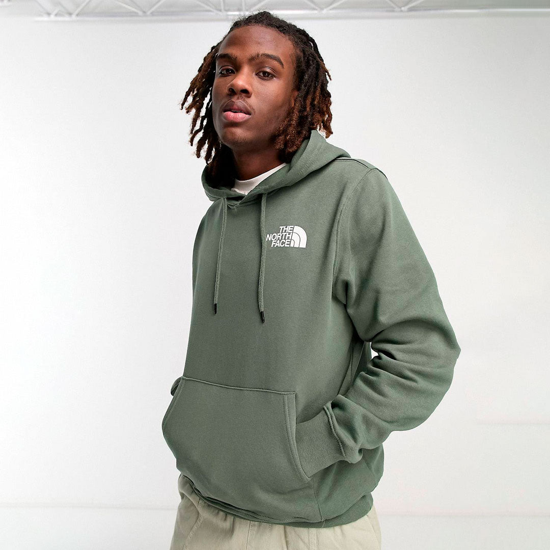 Hoodie the north face en verde