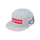 Gorro Supreme x New Era Bones Box Logo en gris