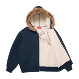 Campera Supreme Faux Fur en azul