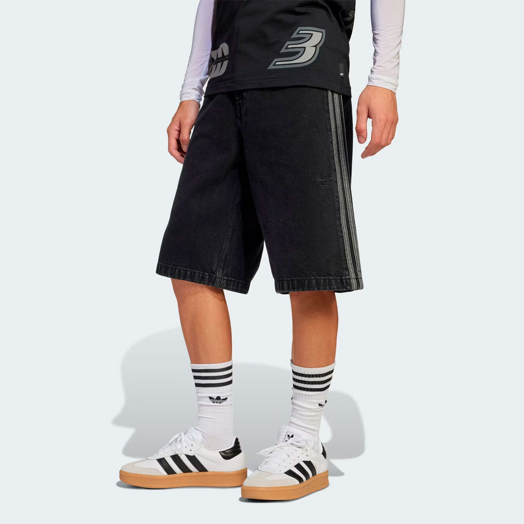 Short adidas Originals Adicolor Denim Firebird en negro