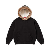 Campera Supreme Faux Fur en negro