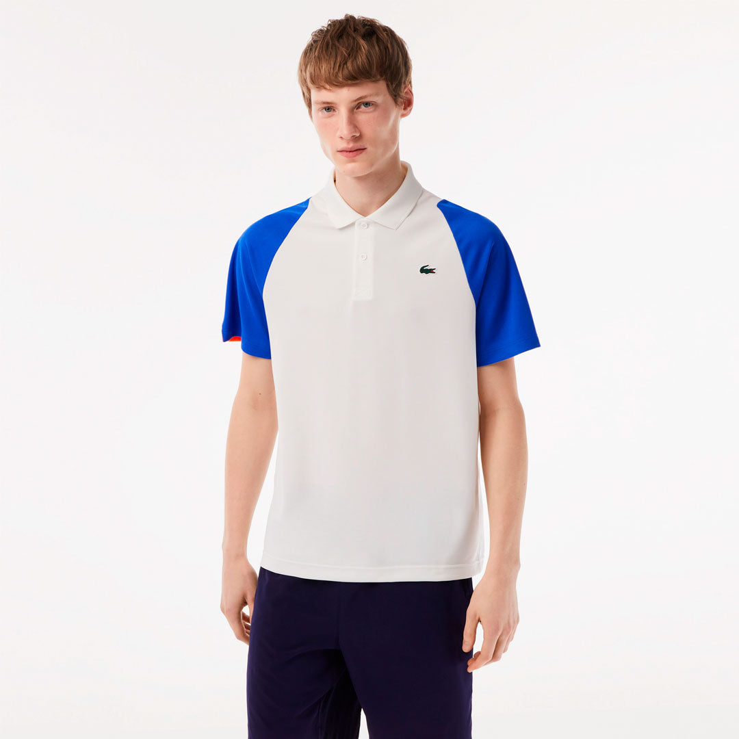 Camiseta polo Lacoste Sport en blanco