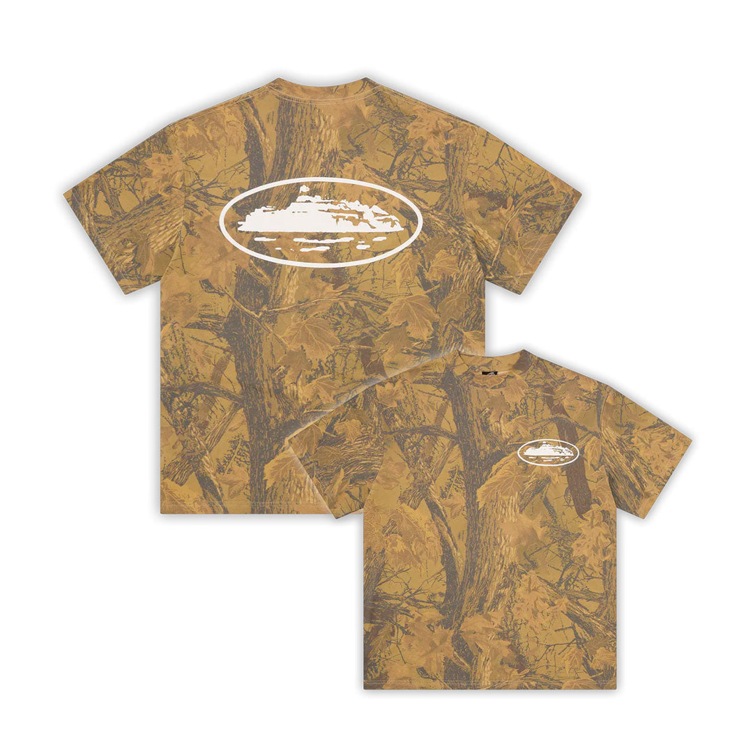 Camiseta Corteiz Island Puff Forest Camo
