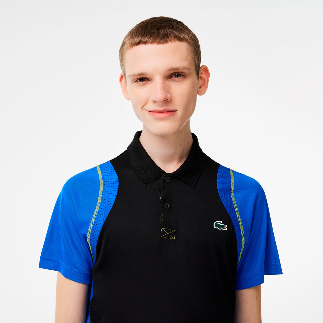 Camiseta polo Lacoste Sport en negro