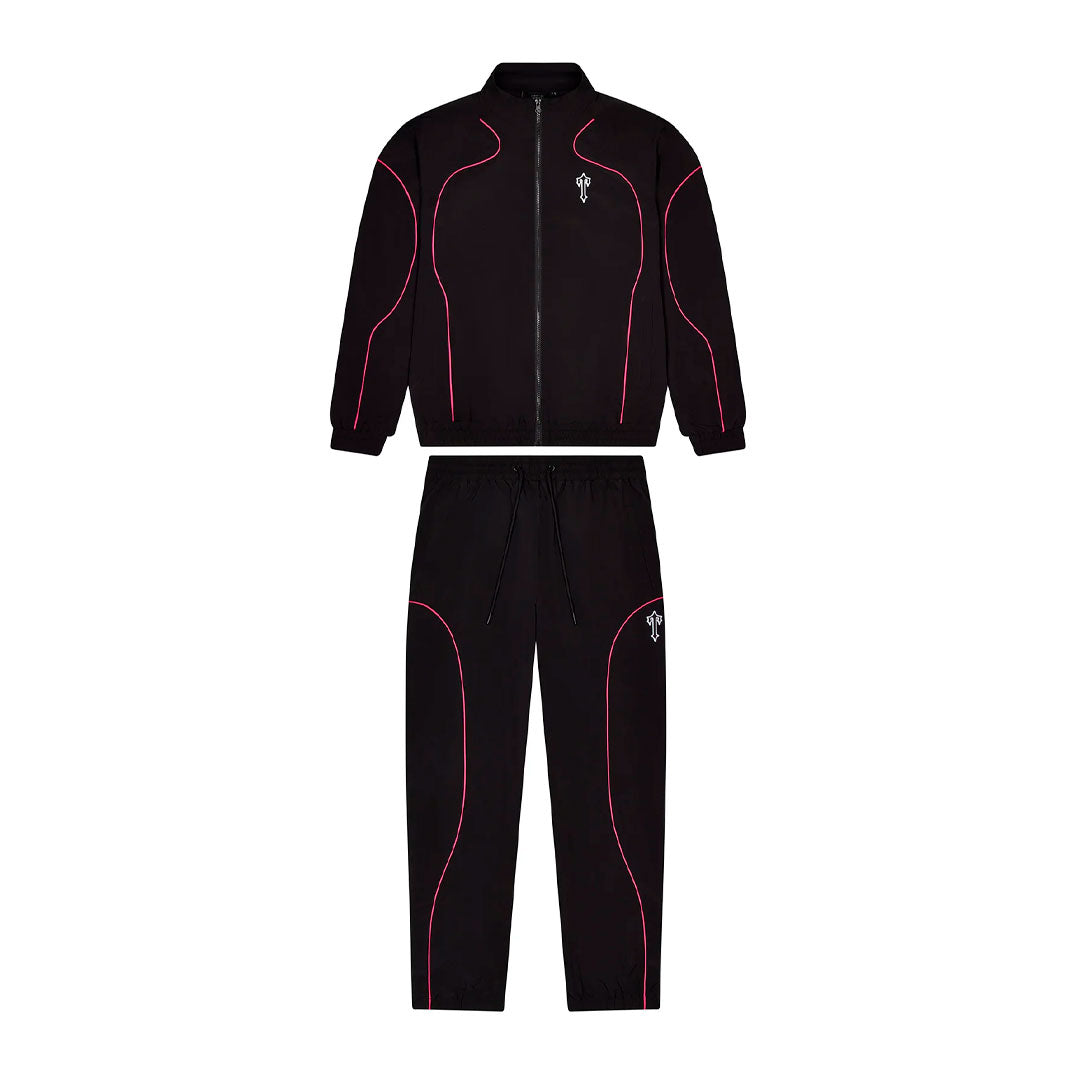 Conjunto Trapstar Foundation Shell Black/Pink