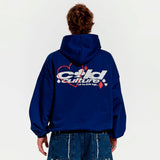 Hoodie Cold Culture Naipes Middle Blue