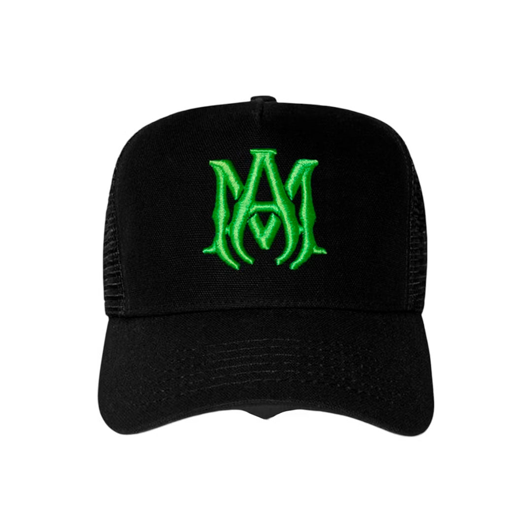 Gorro AMIRI MA Logo Trucker Hat Black/Green