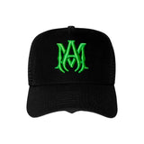 Gorro AMIRI MA Logo Trucker Hat Black/Green