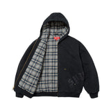 Campera Supreme Leather Appliqué Painter Black