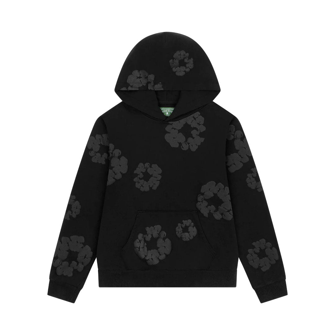 Hoodie Denim Tears basic en negro v2