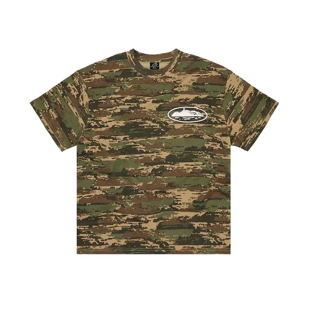 Camiseta Corteiz Island Puff Digi Camo