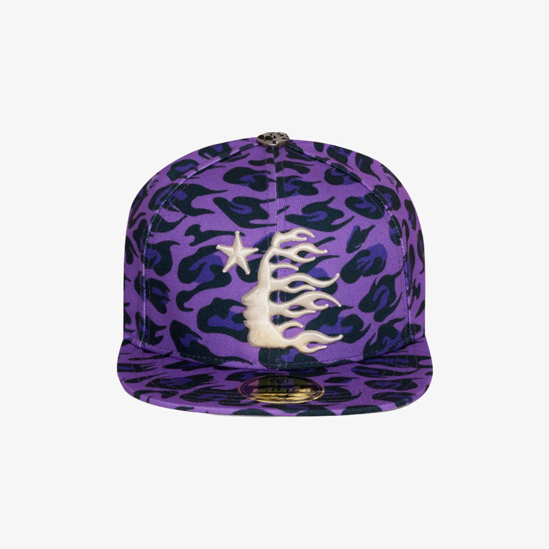 Gorro Hellstar Cheetah Print Snapback Purple