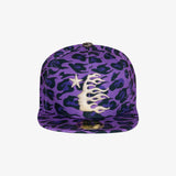 Gorro Hellstar Cheetah Print Snapback Purple