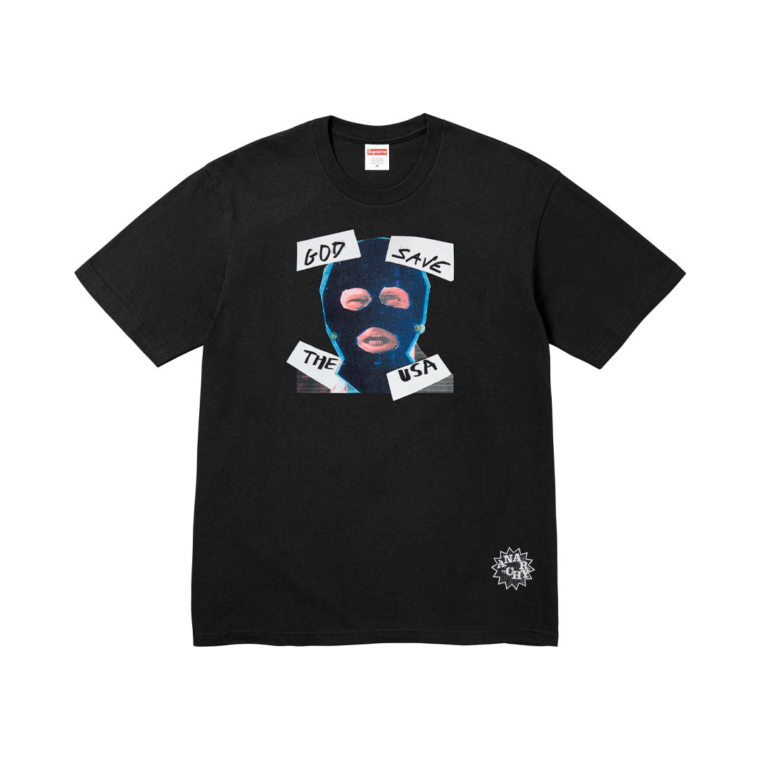 Camiseta Supreme God Save Black