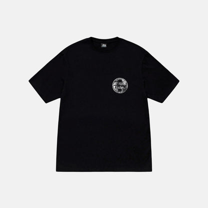 Camiseta Stussy Dot Stamp en negro