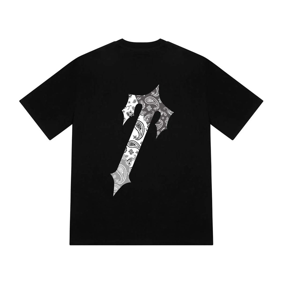 Camiseta Trapstar Decoded Paisley en negro