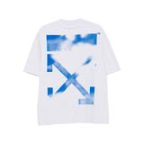 Camiseta Off-White Stencil Arrow oversize en gris