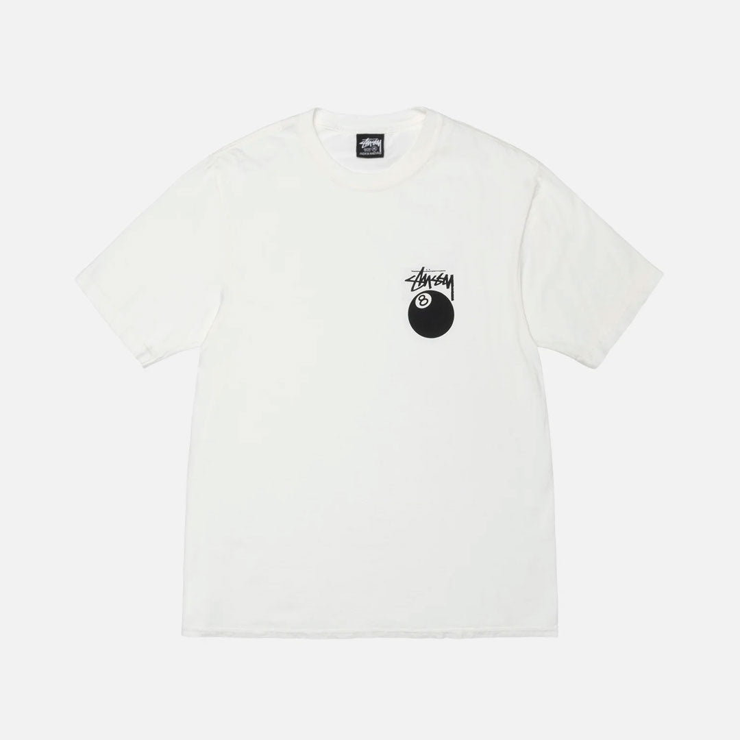 Camiseta Stussy 8 Ball en blanco