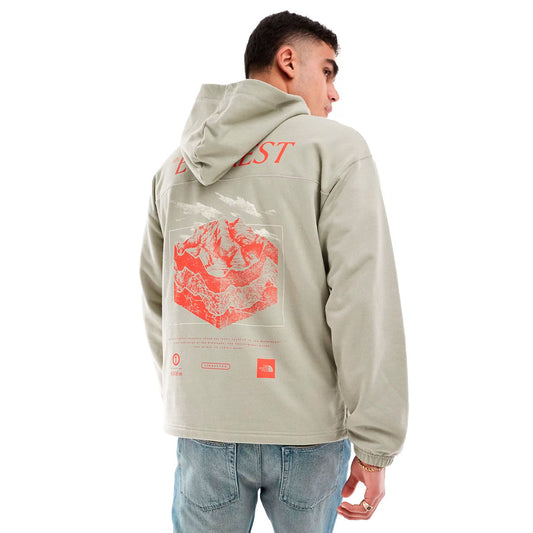 Hoodie the north face oversize Stratus en gris