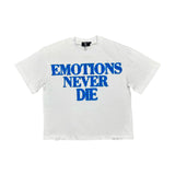 Camiseta Mixed Emotion End Rhinestone Blue