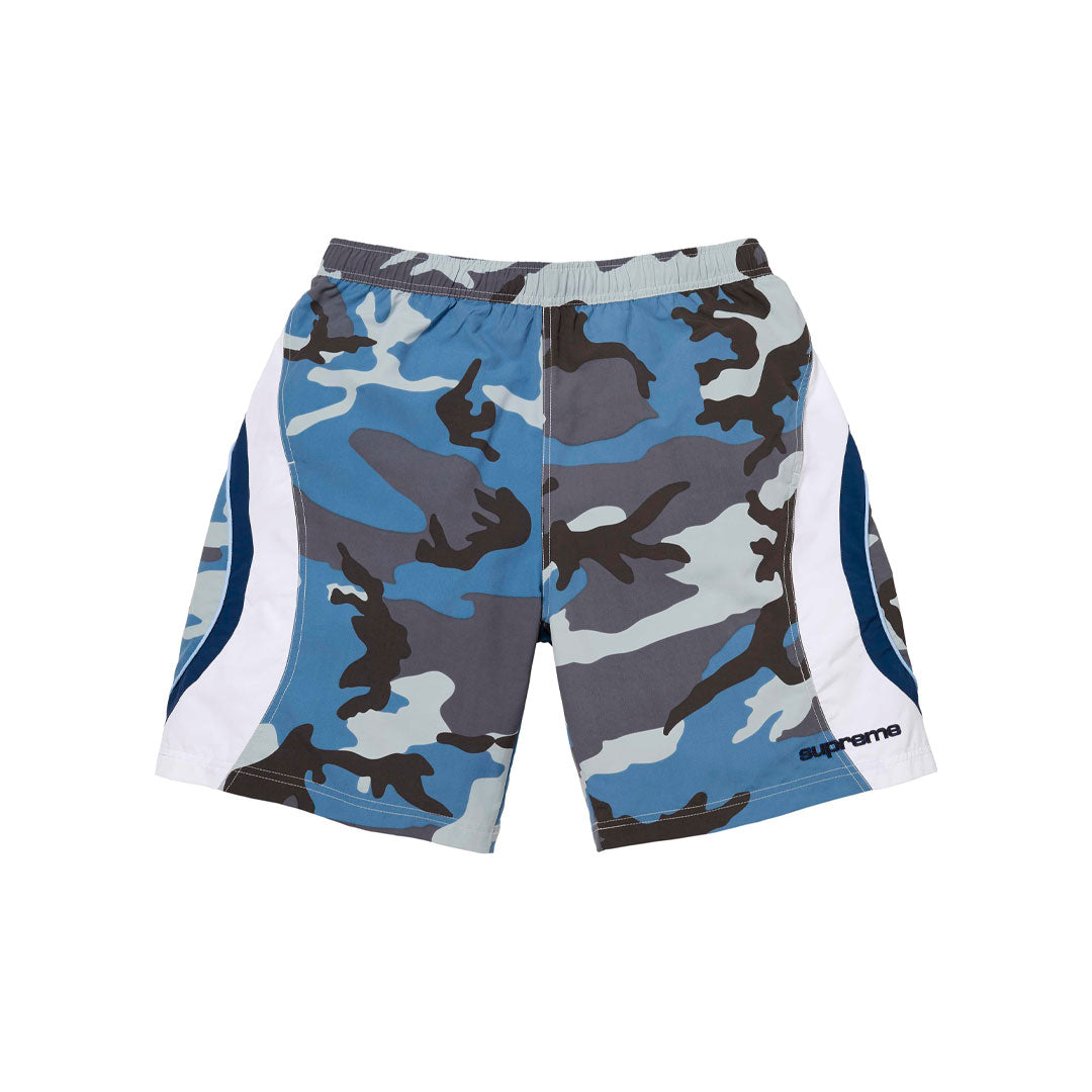 Short Supreme Paneled Blue Camo