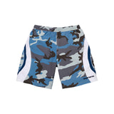 Short Supreme Paneled Blue Camo