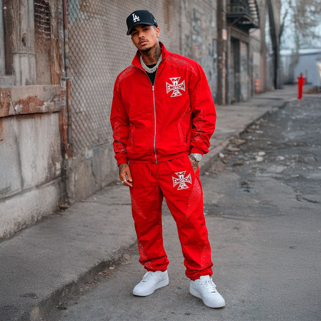 Campera Mixed Emotion Classic Nylon Red