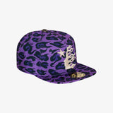 Gorro Hellstar Cheetah Print Snapback Purple