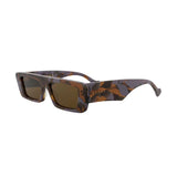 Lentes Gucci Square Rectangle Sunglasses Havana