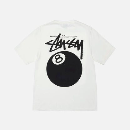 Camiseta Stussy 8 Ball en blanco