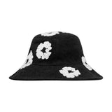 Gorro pescador Denim Tears Denim Cotton Wreath en negro