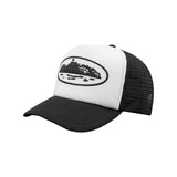 Gorro Corteiz Island Puff White Black