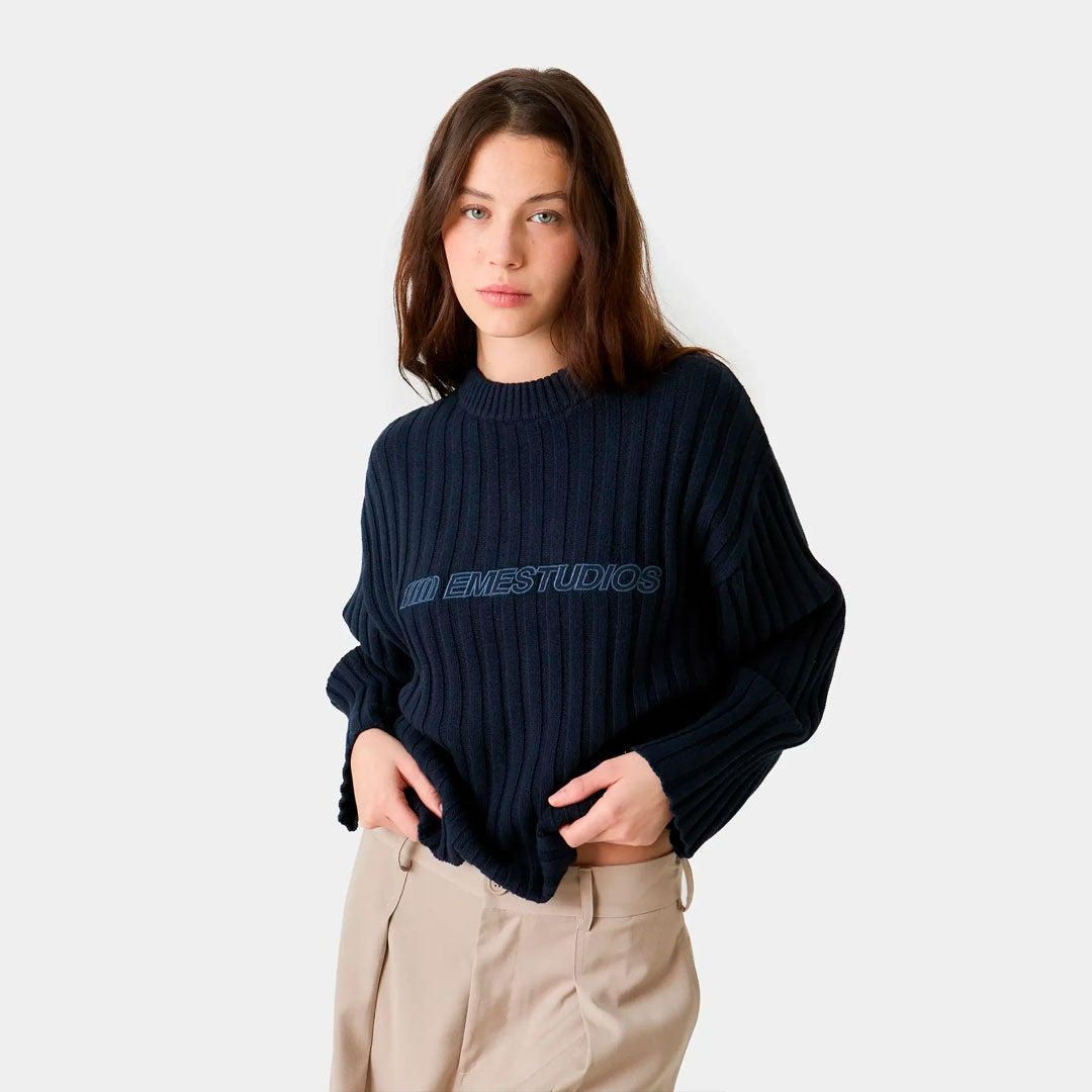 Sweater Eme Studios Tube Navy