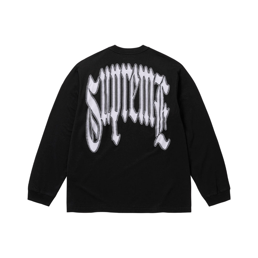 Camiseta Supreme manga larga Intarsia Black