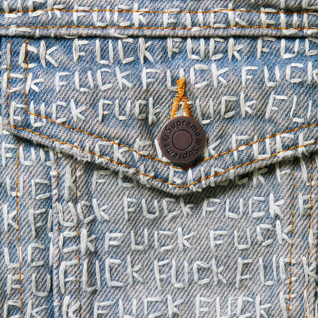 Campera Supreme Fuck Stitch Denim