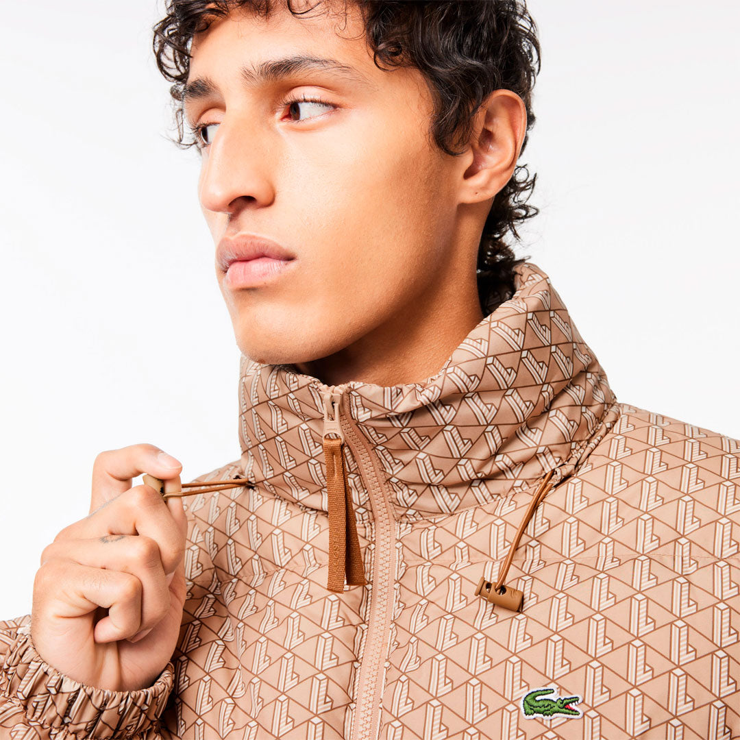 Campera Puffer Lacoste Monogram