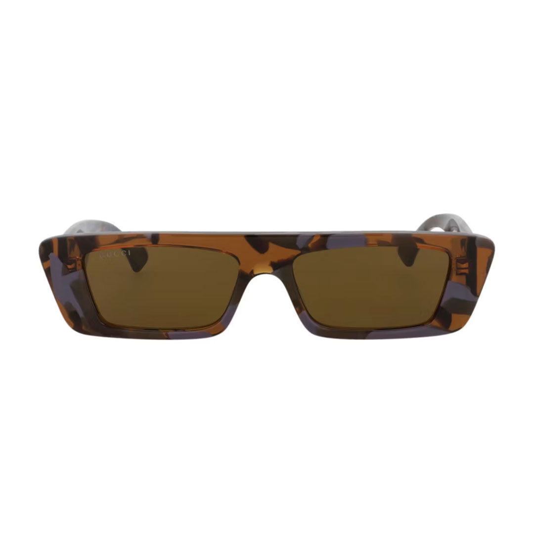 Lentes Gucci Square Rectangle Sunglasses Havana
