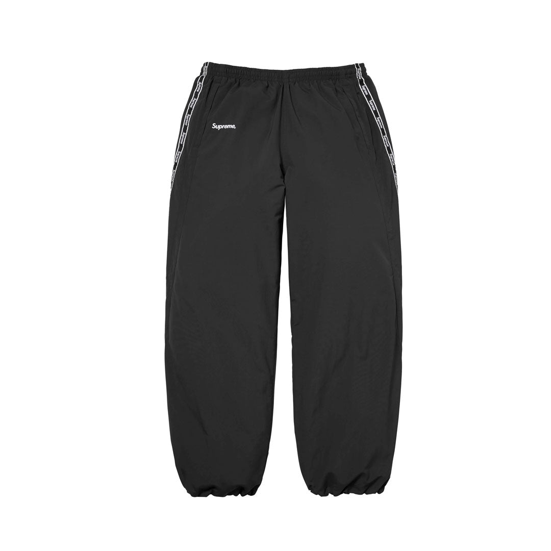 Pantalón Supreme Logo Taping Black