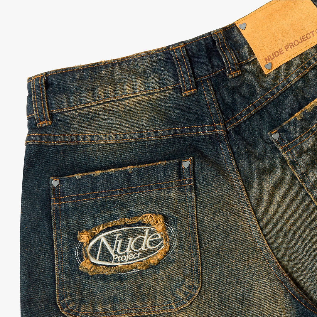 Pantalón Nude Project Old Baggy Denim Indigo Old