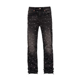 Pantalón Reputation Rhinestone Flare Black