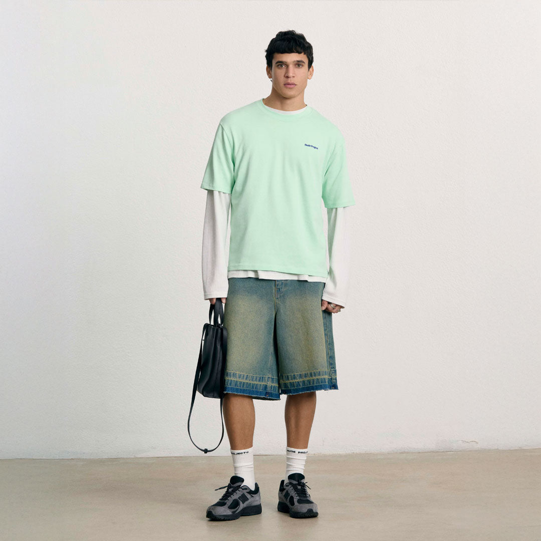 Short Nude Project Denim Baggy Indigo