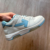 OFF-WHITE Out Of Office OOO Low Tops White Light Blue (USADOS)