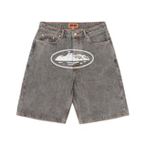 Short Corteiz Alcatraz Denim en gris