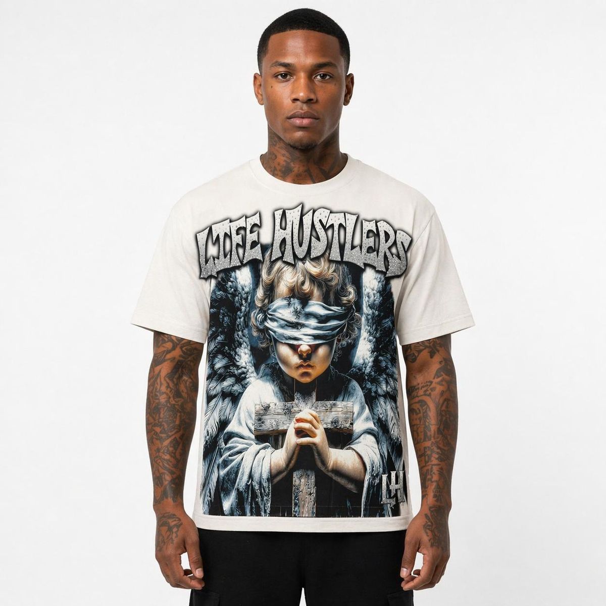 Camiseta Life Hustlers Pray White