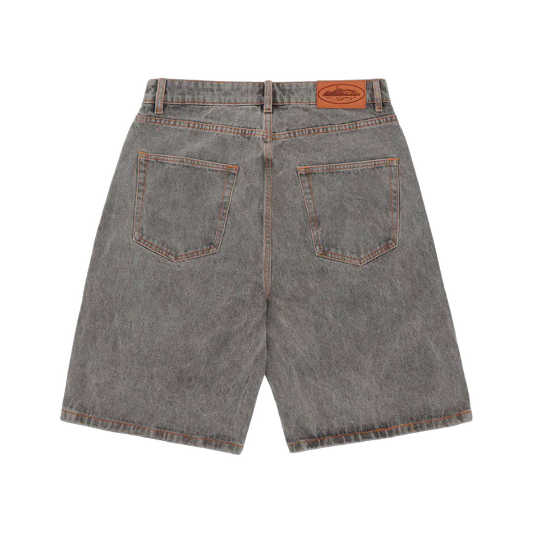 Short Corteiz Alcatraz Denim en gris