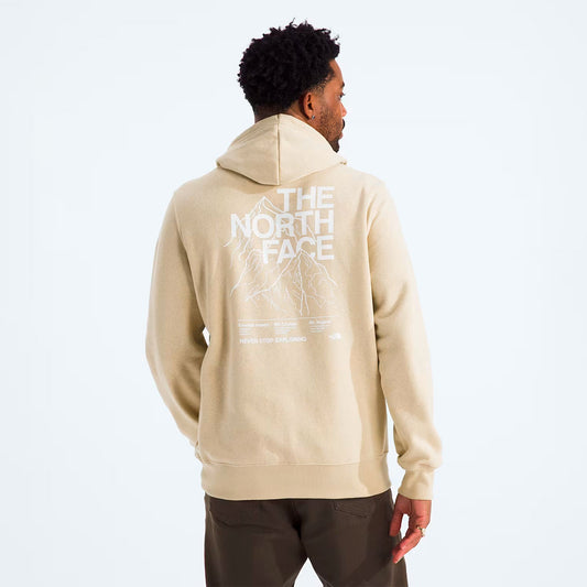 Hoodie the north face Mountain en beige