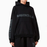 Hoodie Balenciaga Faded Stencil Logo
