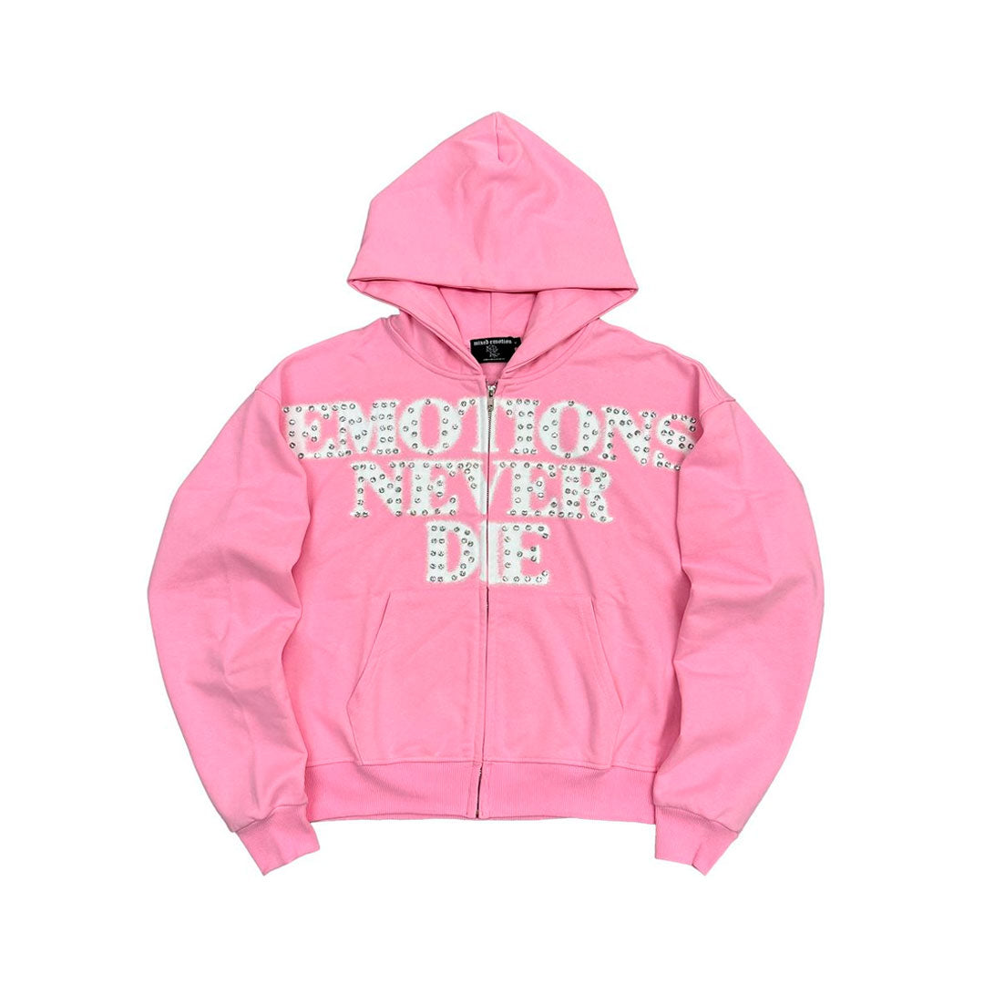 Campera Mixed Emotion End Rhinestone Pink